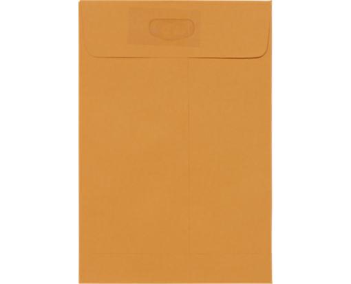 6 1/2 x 9 1/2 Open End Press Seal Envelopes - 500 Pack Brown Kraft