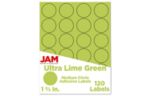 1 2/3 Inch Circle Label (Pack of 120) Ultra Lime Green