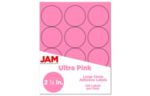 2 1/2 Inch Circle Label (Pack of 120) Ultra Pink