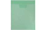 9 7/8 x 11 3/4 Plastic Envelopes with Tuck Flap Closure - Letter Open End - (Pack of 12) Green