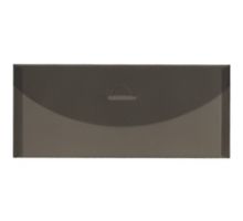 4 1/4 x 9 3/4 Plastic Envelopes with Tuck Flap Closure - #10 Booklet - (Pack of 12)