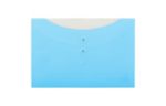 9 3/4 x 13 Plastic Envelopes with Button & String Tie Closure - Letter Booklet - (Pack of 12) Two-Tone Blueberry