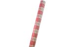 Gift Wrapping Paper - (37.5 sq ft) Red Plaid Kraft