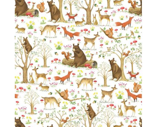 Industrial-Size Wrapping Paper Roll - 417 ft x 24 in (834 sq ft) Fairytale Forest