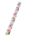 Glossy Wrapping Paper Set 4 Pack - 4 Individual Rolls (25 sq ft)