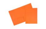 Two Pocket Corrugated Fluted Folders (Pack of 6) Orange