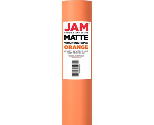 Black 25 Sq Ft Matte Wrapping Paper, JAM Paper