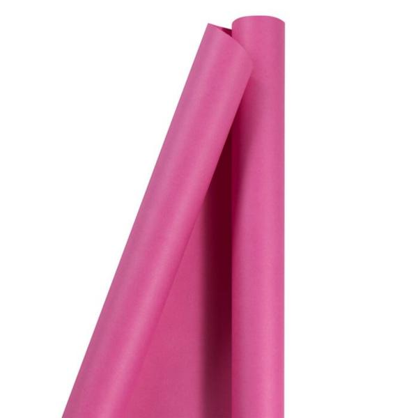 Matte Gift Wrapping Paper -, 25 sq ft, Fuchsia