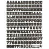 Alphabet Sticker Label (Pack of 370) Black