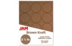 2 1/2 Inch Circle Label (Pack of 120) Brown Kraft