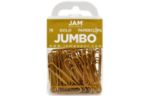 Jumbo 2 Inch Paper Clips (Pack of 75) Gold