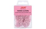 Circular Paper Clips (Pack of 50) Pink