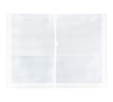 9 3/4 x 13 Plastic Expansion Envelopes with Elastic Band Closure - Letter Booklet - 2.5 Inch Expansion - (Pack of 12)