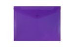 9 3/4 x 13 Plastic Envelopes with Snap Closure - Letter Booklet - (Pack of 12) Purple