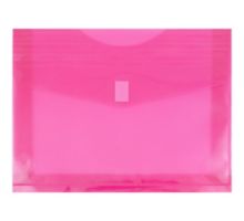 9 3/4 x 13 Plastic Expansion Envelopes with Hook & Loop Closure - Letter Booklet - 2 Inch Expansion - (Pack of 12)