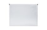 9 3/4 x 13 Plastic Envelopes with Zip Closure - Letter Booklet - (Pack of 6) Clear