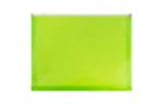 9 3/4 x 13 Plastic Envelopes with Zip Closure - Letter Booklet - (Pack of 6) Lime Green