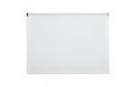 9 3/4 x 13 Plastic Envelopes with Zip Closure - Letter Booklet - (Pack of 12) White