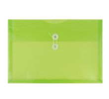 9 3/4 x 14 1/2 Plastic Envelopes with Button & String Tie Closure - Legal Booklet - (Pack of 12)