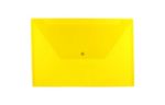 9 3/4 x 14 1/2 Plastic Envelopes with Snap Closure - Legal Booklet - (Pack of 12) Yellow
