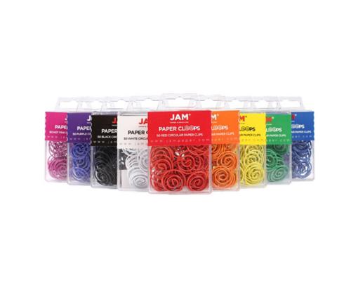 Circular Paper Clips (9 Packs of 50) Assorted