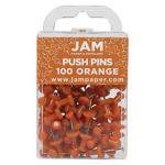 Colorful Round Top Push Pins (Pack of 100)