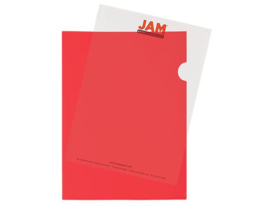 Letter Plastic Sleeves (Pack of 12) Light Red