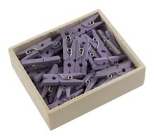 Small 7/8 Inch Wood Clips (Pack of 50)