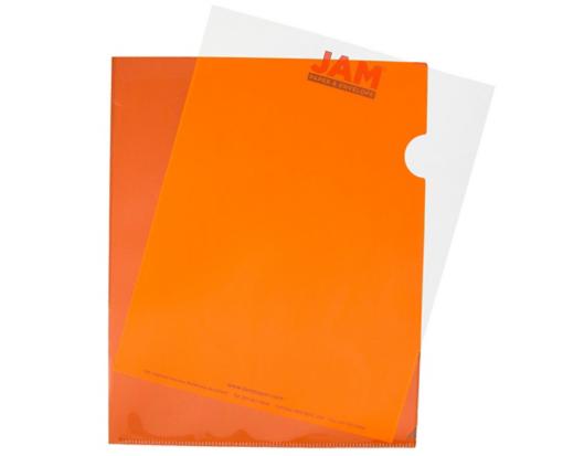 Letter Plastic Sleeves (Pack of 12) Orange
