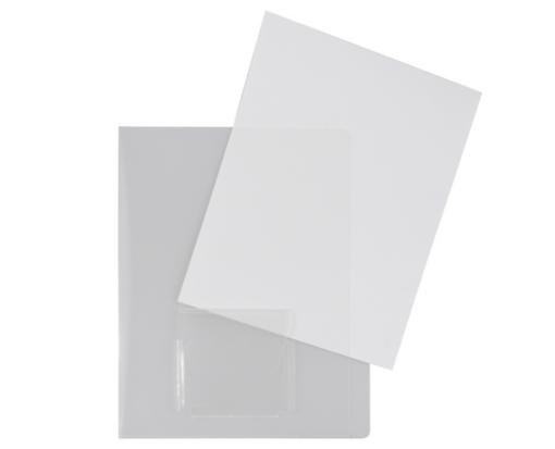Letter Plastic Sleeves with Mini Pocket (Pack of 10) Clear