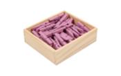 Medium 1 1/8 Inch Wood Clip Clothespins (Pack of 50)