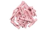 1 3/8 Inch Wood Clip Clothespins (Pack of 20) Pink