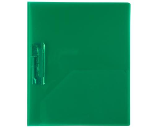 One Pocket Plastic Presentation Folders (Pack of 6) Green