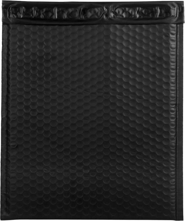 12 x 15 1/2 Bubble Mailer Black Matte
