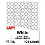 3/4 Inch Circle Wafer Seal (Pack of 100)