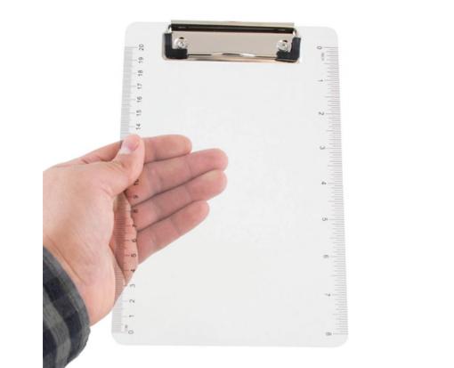 6 x 9 Small Plastic Clipboards Clear
