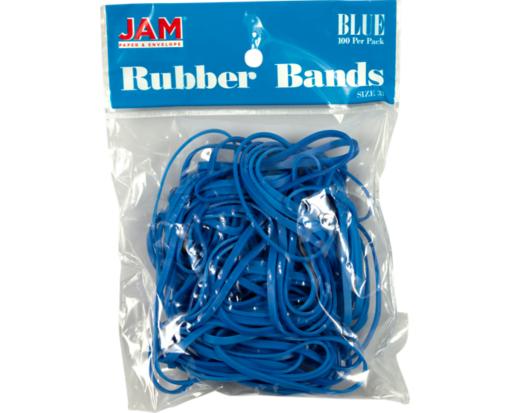 Colorful Rubber Bands - Size 33 (Pack of 100) Blue