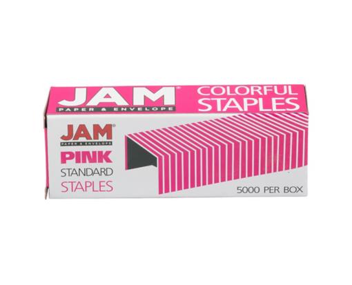 Standard Size Colorful Staples (Pack of 5000) Fuchsia Pink