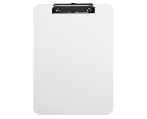 9 x 12 1/2 Letter Size Plastic Clipboard Clear