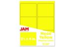 3 1/3 x 4 Rectangle Label (Pack of 120) Neon Yellow