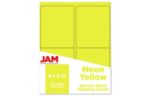 4 x 5 Rectangle Label (Pack of 120) Neon Yellow