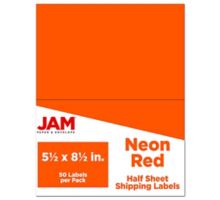 5 1/2 x 8 1/2 Half Page Shipping Label (Pack of 50)