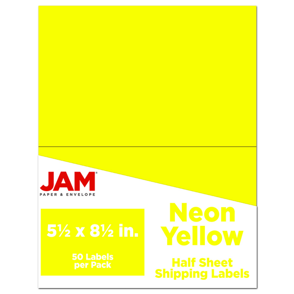 3 X 5 Sheets 50 Per Pack Size Bright Neon Fluorescent Labels Stickers 