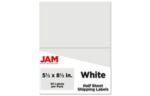 5 1/2 x 8 1/2 Half Page Shipping Label (Pack of 50) White