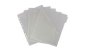 11 1/2 x 1/10 x 9 3/4 Plastic Index 5-Tab Dividers w/ Double Pockets (Pack of 5)