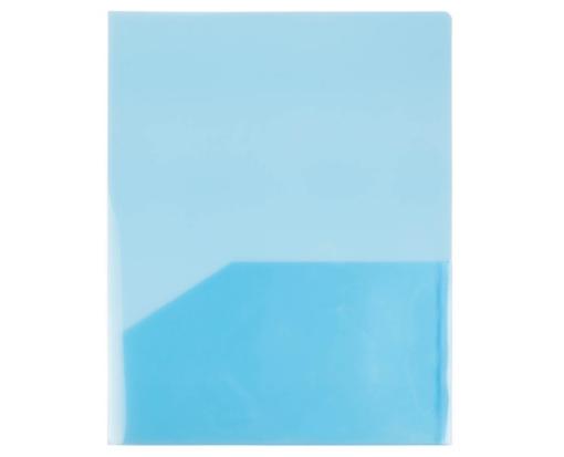 Two Pocket Regular Weight Plastic Presentation Folders (Pack of 6) Blue