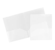 Two Pocket Plastic POP Presentation Folders (Pack of 6)
