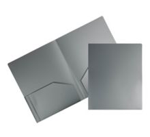 Two Pocket Heavy Duty Plastic Presentation Folders (Pack of 6)