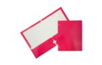 Two Pocket Corrugated Fluted Folders (Pack of 6) Fuchsia Hot Pink