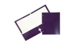 Two Pocket Corrugated Fluted Folders (Pack of 6) Purple